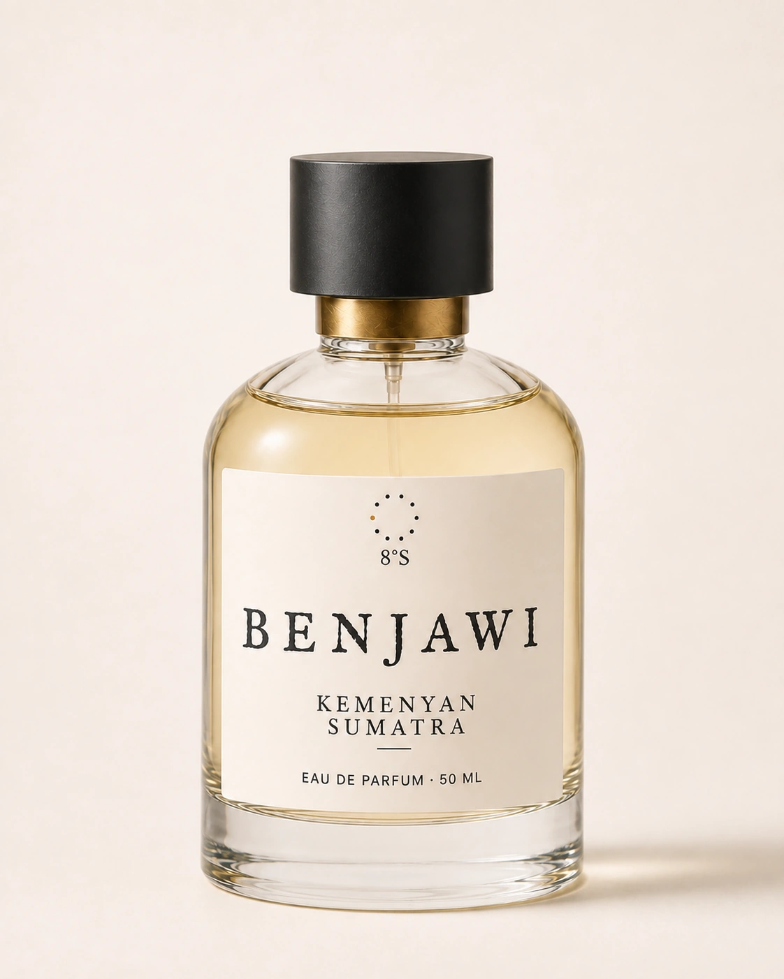Benjawi Kemenyan Sumatra eau de parfum bottle on a pale background